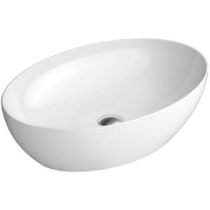 GSI Pura umywalka ceramiczna nablatowa 60x42x16 cm. biały połysk