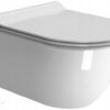 Zdjęcie EMPORIA Pura miska wisząca WC 50×36 cm. Bezrantowa, biały połysk + zestaw montażowy FISR2